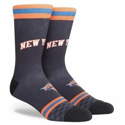 Best deal 🎁 Unbranded Men's Black New York Knicks 2021/22 City Edition Crew 🧦 Socks 🤩