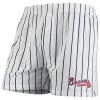 Best Sale 🧨 Unbranded Men's Concepts Sport White Atlanta Braves Vigor Boxer Shorts 🧨