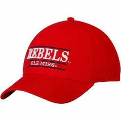 Cheapest 😀 Unbranded Men's The Game Red Ole Miss Rebels Classic Bar Unstructured Adjustable Hat 👏