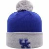 Buy 😀 Unbranded Men's Top Of The World Royal/Gray Kentucky Wildcats Core 2-Tone Cuffed Knit Hat With Pom 👍