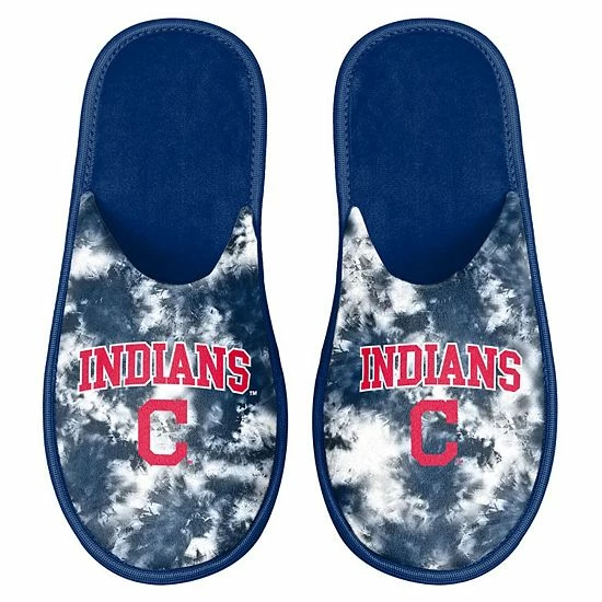 Wholesale ๐ฅ Unbranded ๐ฉ Women's FOCO Cleveland Indians Iconic Logo Scuff Slippers ๐