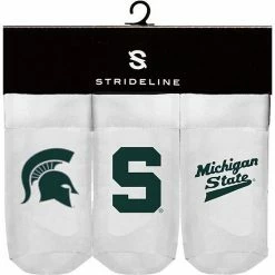 Best Pirce 😀 Unbranded Newborn & Infant Strideline White Michigan State Spartans Three-Pack Booties ⭐