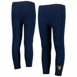 Outlet 😉 Unbranded 👧 Girls Youth ZooZatz Navy West Virginia Mountaineers Fleece Lined Leggings 🧨