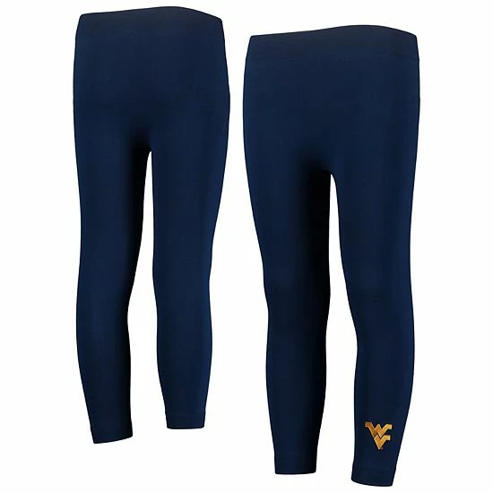 Outlet ๐ Unbranded ๐ง Girls Youth ZooZatz Navy West Virginia Mountaineers Fleece Lined Leggings ๐งจ