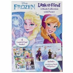 Budget 😀 Unbranded Disney's Frozen Look & Find 4 Book Slipcase With Poster 👏