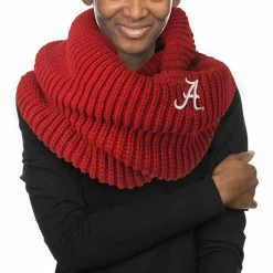 Coupon 😉 Unbranded 👩 Women's ZooZatz Alabama Crimson Tide Knit Cowl Infinity Scarf ⭐