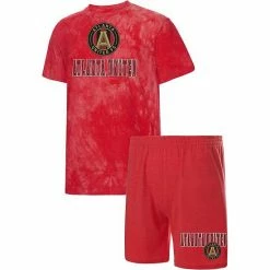 Best deal ⭐ Unbranded Men's Concepts Sport Red Atlanta United FC Billboard T-Shirt & Shorts Sleep Set 💯