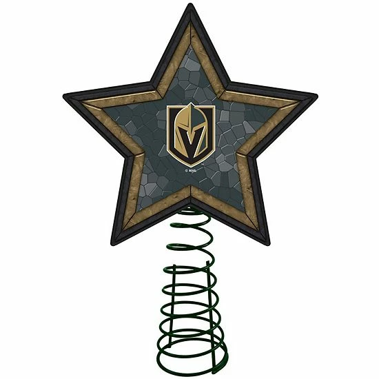 New ๐ Unbranded Vegas Golden Knights Mosaic Tree Topper ๐คฉ