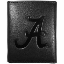 New 💯 Unbranded Alabama Crimson Tide Embossed Leather Trifold Wallet ❤️