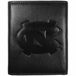 Promo 😉 Unbranded North Carolina Tar 👠 Heels Embossed Leather Trifold Wallet ⭐