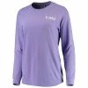 Cheapest 🌟 Unbranded 👩 Women's Purple LSU Tigers Comfort Colors Campus Skyline Long Sleeve Oversized T-Shirt 🔔