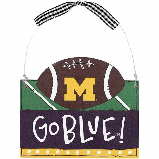 Cheapest 🧨 Unbranded Michigan Wolverines Logo Football Ornament ❤️
