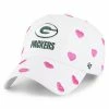 Outlet ✔️ Unbranded Toddler 👧 Girls '47 White Green Bay Packers Surprise Clean Up Adjustable Hat ✨