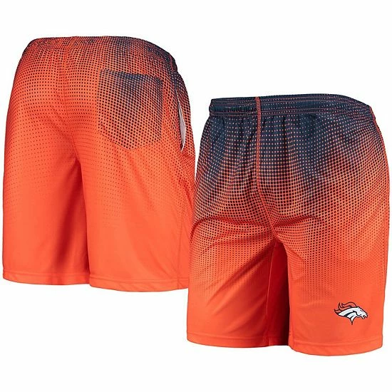 Wholesale ๐งจ Unbranded Men's FOCO Navy/Orange Denver Broncos Pixel Gradient Training Shorts ๐