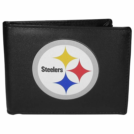 Best deal ๐ Unbranded Men's Pittsburgh Steelers Leather Bi-Fold Wallet ๐