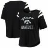 Cheap 😉 Unbranded 👩 Women's Touch By Alyssa Milano Black Iowa Hawkeyes Plus Size Linebacker Half-Sleeve T-Shirt 🛒