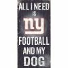 Discount 🎉 Unbranded New York Giants Football And My 🦮 Dog Sign 👍