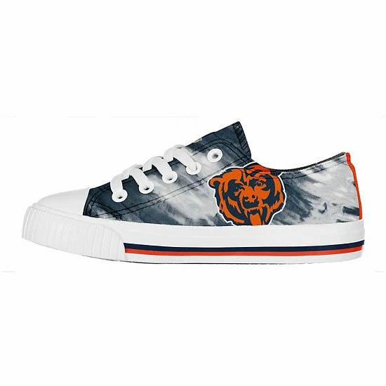 Outlet ๐ Unbranded Youth FOCO Chicago Bears Tie-Dye Canvas ๐ Sneakers ๐ - Image 3