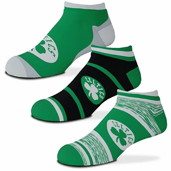 Budget โญ Unbranded Youth For Bare Feet Boston Celtics 3-Pack Cash Ankle ๐งฆ Socks โค๏ธ