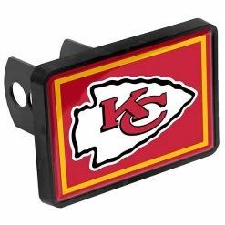 Brand new 🌟 Unbranded Kansas City Chiefs Logo 1.25" X 2" Universal Plastic Hitch Cover ✨