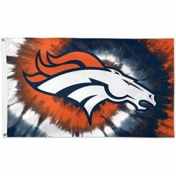 Brand new 🔔 Unbranded WinCraft Denver Broncos 3' X 5' Tye Dye Deluxe Single-Sided Flag 🛒