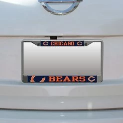Buy 👏 Unbranded Chicago Bears Small Over Large Mega License Plate Frame 🥰