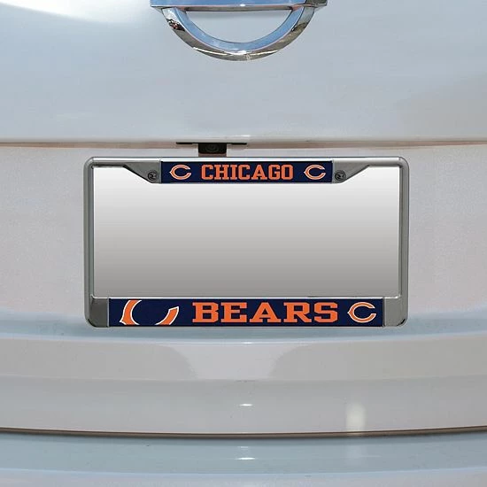 Buy 👏 Unbranded Chicago Bears Small Over Large Mega License Plate Frame 🥰