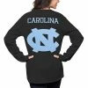 Deals ❤️ Unbranded 👩 Women's Pressbox Black North Carolina Tar 👠 Heels The Big 👚 Shirt Oversized Long Sleeve T-Shirt 👏