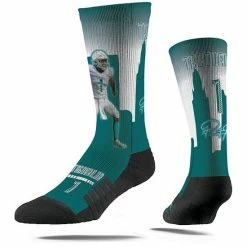 Best Pirce 😀 Unbranded Youth Strideline Tua Tagovailoa Miami Dolphins Hometown Hero Crew 🧦 Socks 🥰