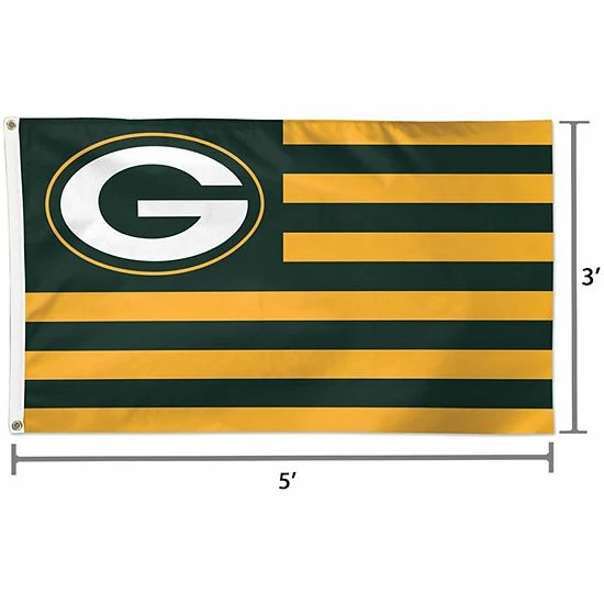 Hot Sale โญ Unbranded WinCraft Green Bay Packers 3' X 5' Americana Stars & Stripes Deluxe Flag ๐ฅ - Image 3