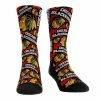 Coupon 😀 Unbranded Men's Rock Em 🧦 Socks Chicago Blackhawks Logo Sketch Crew 🧦 Socks 🤩