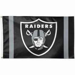 Brand new ⌛ Unbranded WinCraft Las Vegas Raiders 3' X 5' Vertical Stripes Deluxe Single-Sided Flag 👏