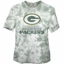 Promo 😀 Unbranded 👩 Women's Junk Food Green Green Bay Packers Team Spirit Tie-Dye T-Shirt ✔️
