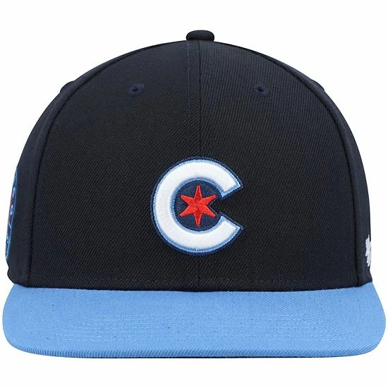 Discount 😉 Unbranded Men's '47 Navy Chicago Cubs 2021 City Connect Captain Snapback Hat 🎁 - Image 3