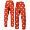 Best Sale 😀 Unbranded Men's Concepts Sport Orange Clemson Tigers Logo Flagship Allover Print Pants 🌟