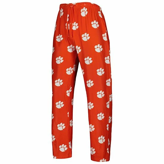 Best Sale ๐ Unbranded Men's Concepts Sport Orange Clemson Tigers Logo Flagship Allover Print Pants ๐ - Image 3