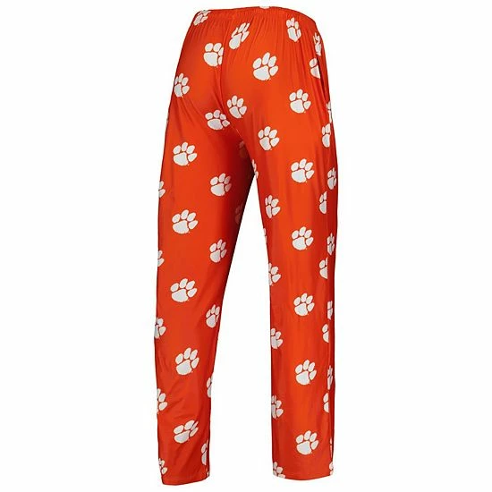 Best Sale ๐ Unbranded Men's Concepts Sport Orange Clemson Tigers Logo Flagship Allover Print Pants ๐ - Image 4