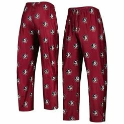 Best Sale ❤️ Unbranded Men's Concepts Sport Garnet Florida State Seminoles Logo Flagship Allover Print Pants 🛒
