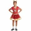 Budget 😉 Unbranded 👧 Girls Youth Scarlet San Francisco 49ers Tutu Tailgate Game Day V-Neck Costume ✨