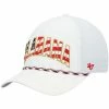 Coupon 😍 Unbranded Men's '47 White Alabama Crimson Tide Stars And Stripes Flag Flutter Hitch Snapback Hat 😍
