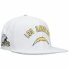New ✔️ Unbranded Men's Pro Standard White Los Angeles Chargers Stacked Snapback Hat ✔️