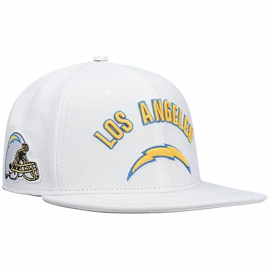New ✔️ Unbranded Men's Pro Standard White Los Angeles Chargers Stacked Snapback Hat ✔️ - Image 2