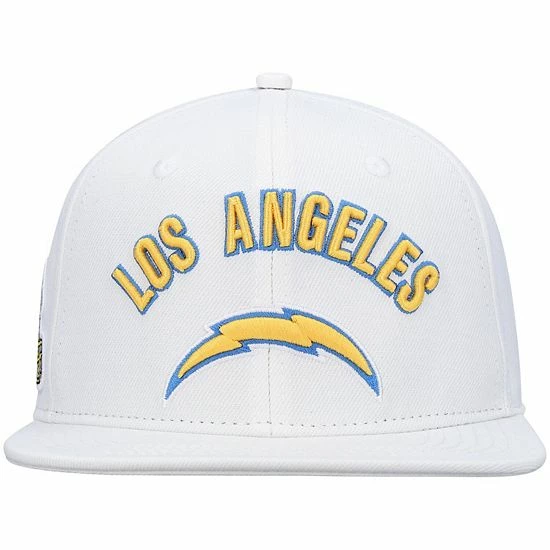 New ✔️ Unbranded Men's Pro Standard White Los Angeles Chargers Stacked Snapback Hat ✔️ - Image 3