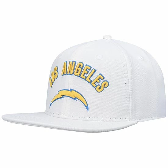 New ✔️ Unbranded Men's Pro Standard White Los Angeles Chargers Stacked Snapback Hat ✔️ - Image 4