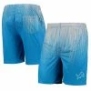 Budget 🎁 Unbranded Men's FOCO Blue/Silver Detroit Lions Pixel Gradient Training Shorts ❤️