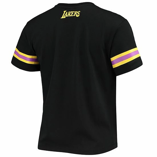 Wholesale ๐ Unbranded ๐ฉ Women's The Wild Collective Black Los Angeles Lakers Cropped T-Shirt ๐ - Image 4