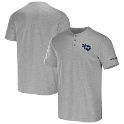 Budget 👏 Unbranded Men's NFL X Darius Rucker Collection By Fanatics Heather Gray Tennessee Titans Henley T-Shirt 🎉