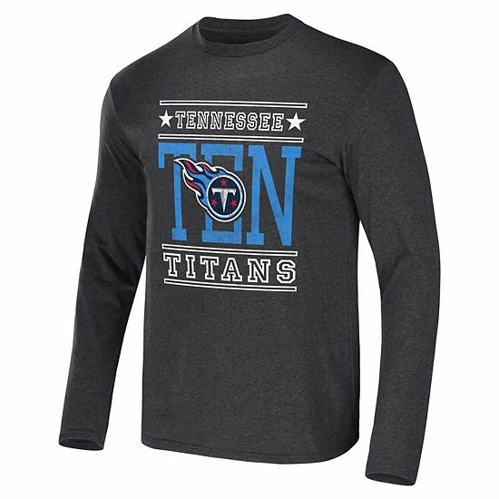 Budget 🤩 Unbranded Men's NFL X Darius Rucker Collection By Fanatics Heathered Charcoal Tennessee Titans Long Sleeve T-Shirt 🎁 - Image 3