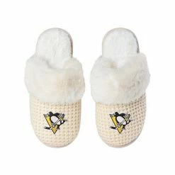 Budget 🎉 Unbranded 👩 Women's FOCO Pittsburgh Penguins Open Back Slippers 👍