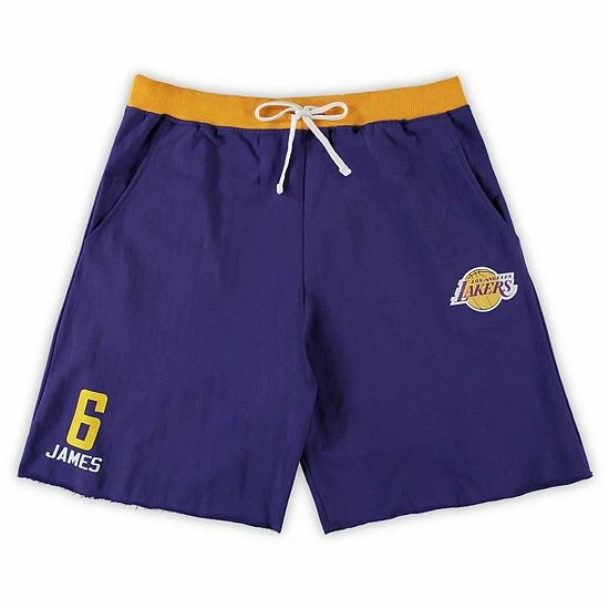 Top 10 โ Unbranded Men's LeBron James Purple Los Angeles Lakers Big & Tall French Terry Name & Number Shorts ๐